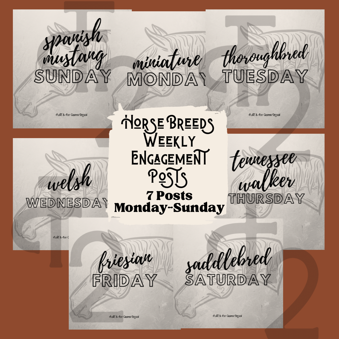 Horse Breeds Weekly Engagement Posts