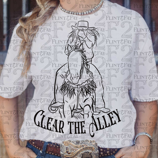 Clear the Alley Outline PNG