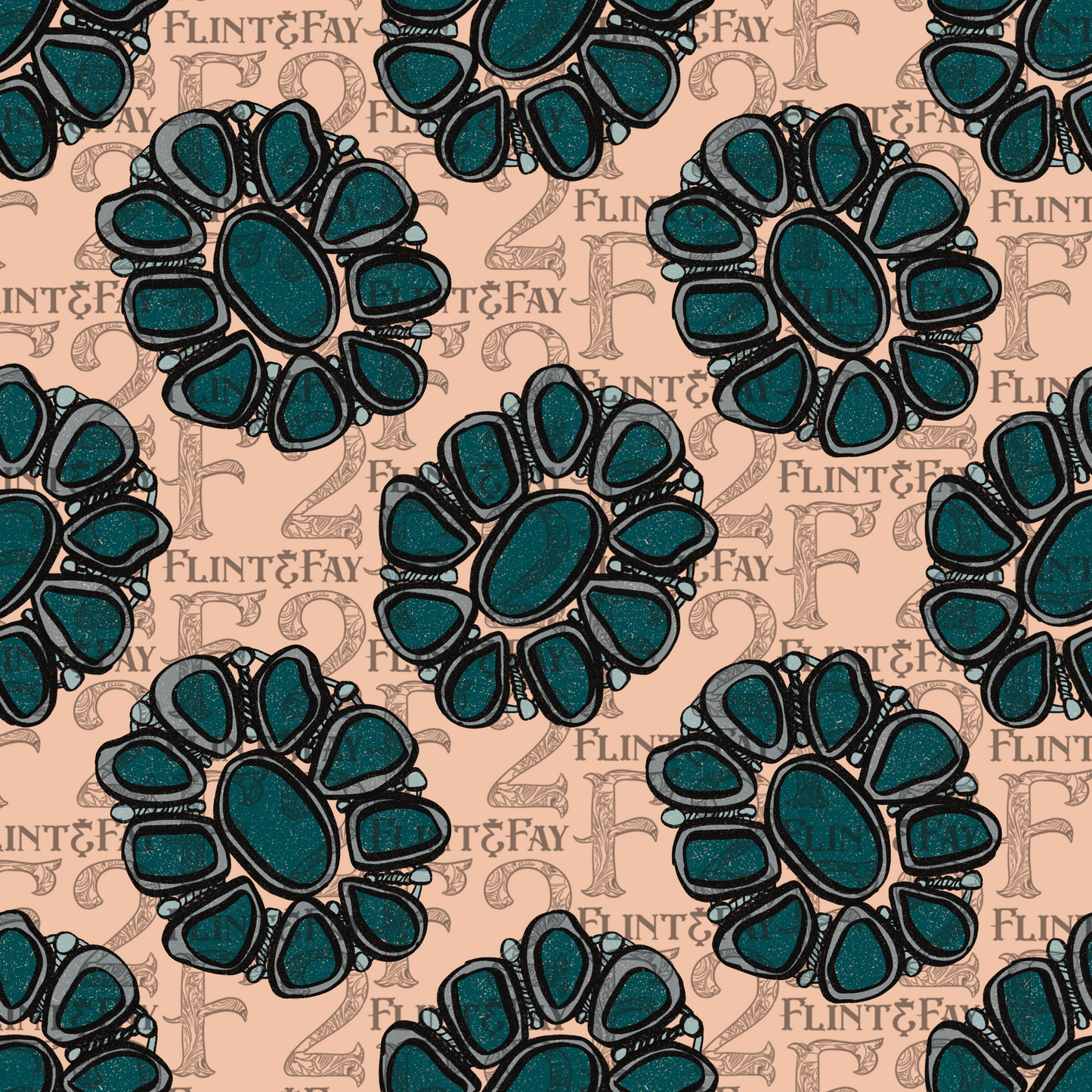 Pendant Peach Seamless Pattern